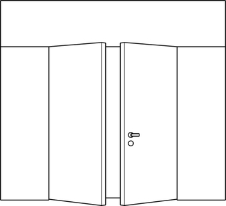 Двустворчатая с фрамугами RLT Двустворчатая с фрамугами RLT