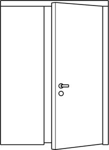 Одностворчатая с боковой фрамугой L Одностворчатая с боковой фрамугой L