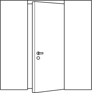 Одностворчатая с боковыми фрамугами RL Одностворчатая с боковыми фрамугами RL