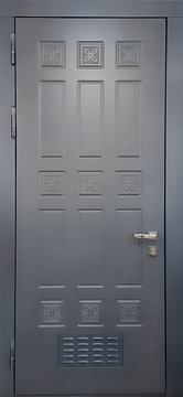 Стальная дверь в котельную с вентиляцией и отделкой МДФ RAL Стальная дверь в котельную с вентиляцией и отделкой МДФ RAL